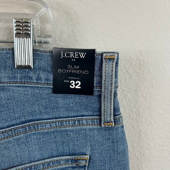 New J. Crew Factory Slim Boyfriend Jean Womens 32 Straight Leg High Rise Stretch - Picture 5 of 6